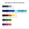 tank top color chart - King of the Hill Store