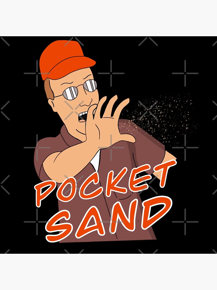 Pocket Sand Dale Gribble Throw Pillow - Image 2