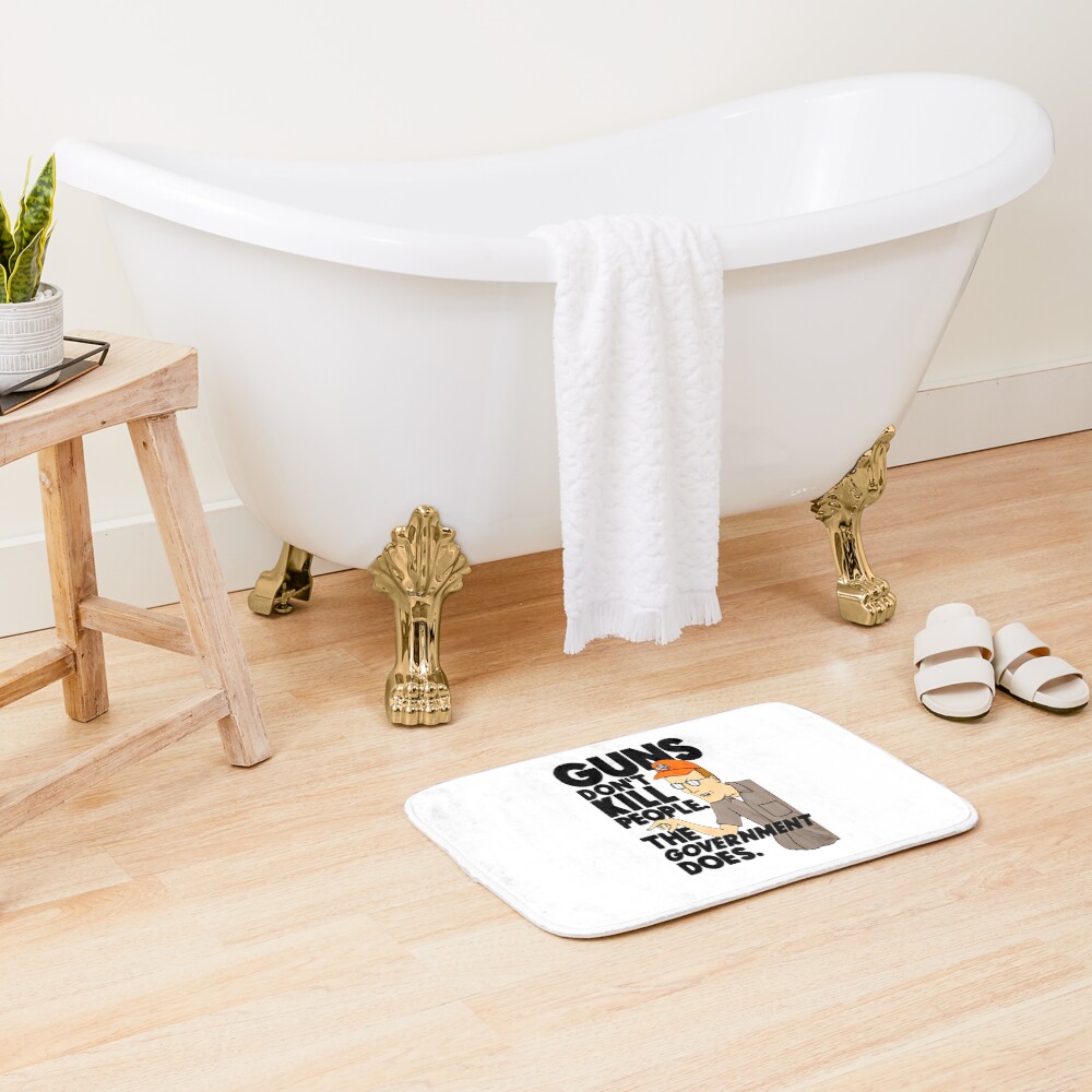 Dale Gribble Guns Don’t Kill People Bath Mat - Image 2