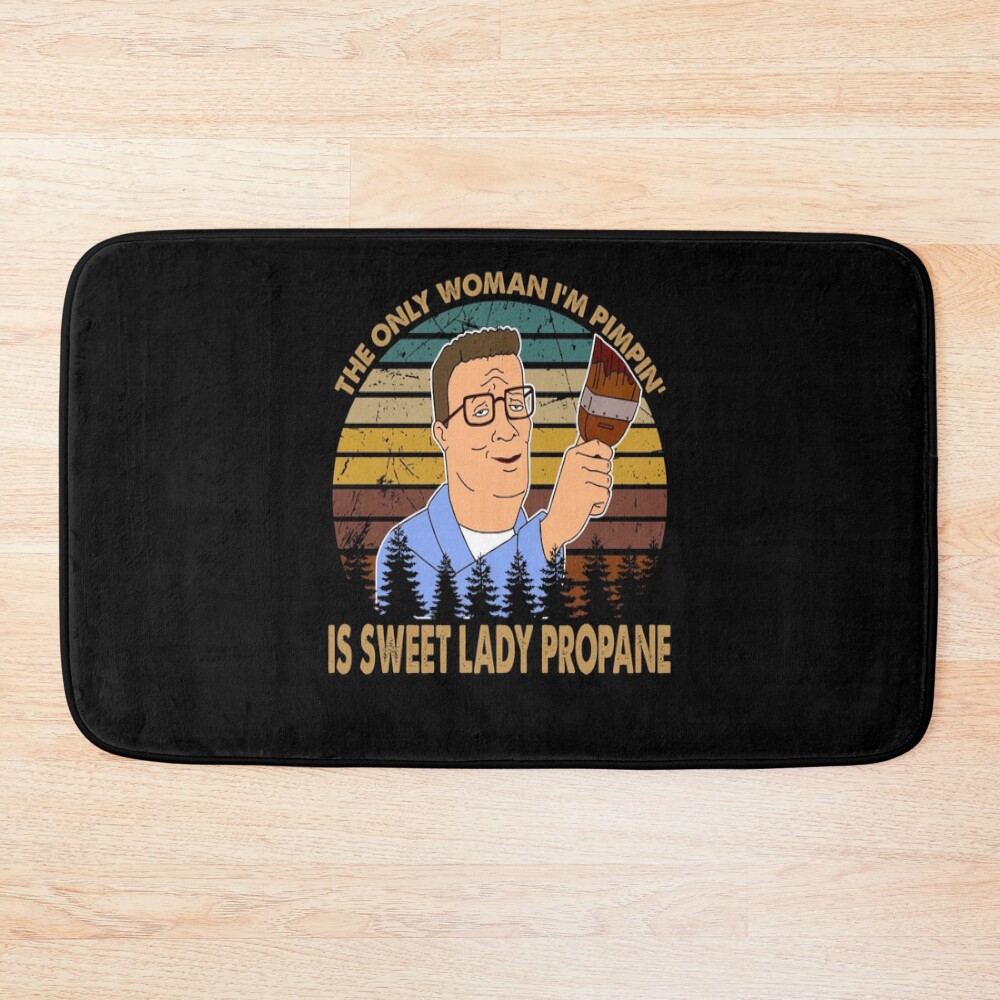 They Only Woman Hank Man Cartoon Bath Mat