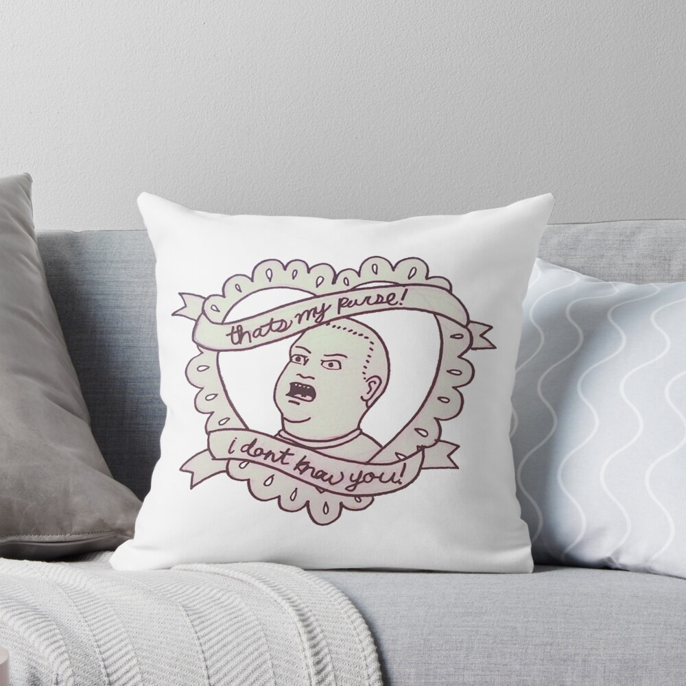 That’s My Purse I Don’t Know You Heart Design Throw Pillow