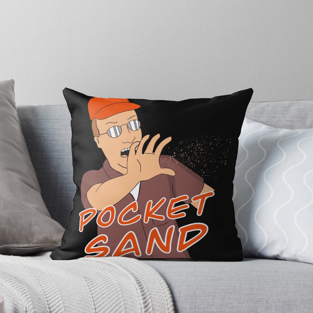 Pocket Sand Dale Gribble Throw Pillow