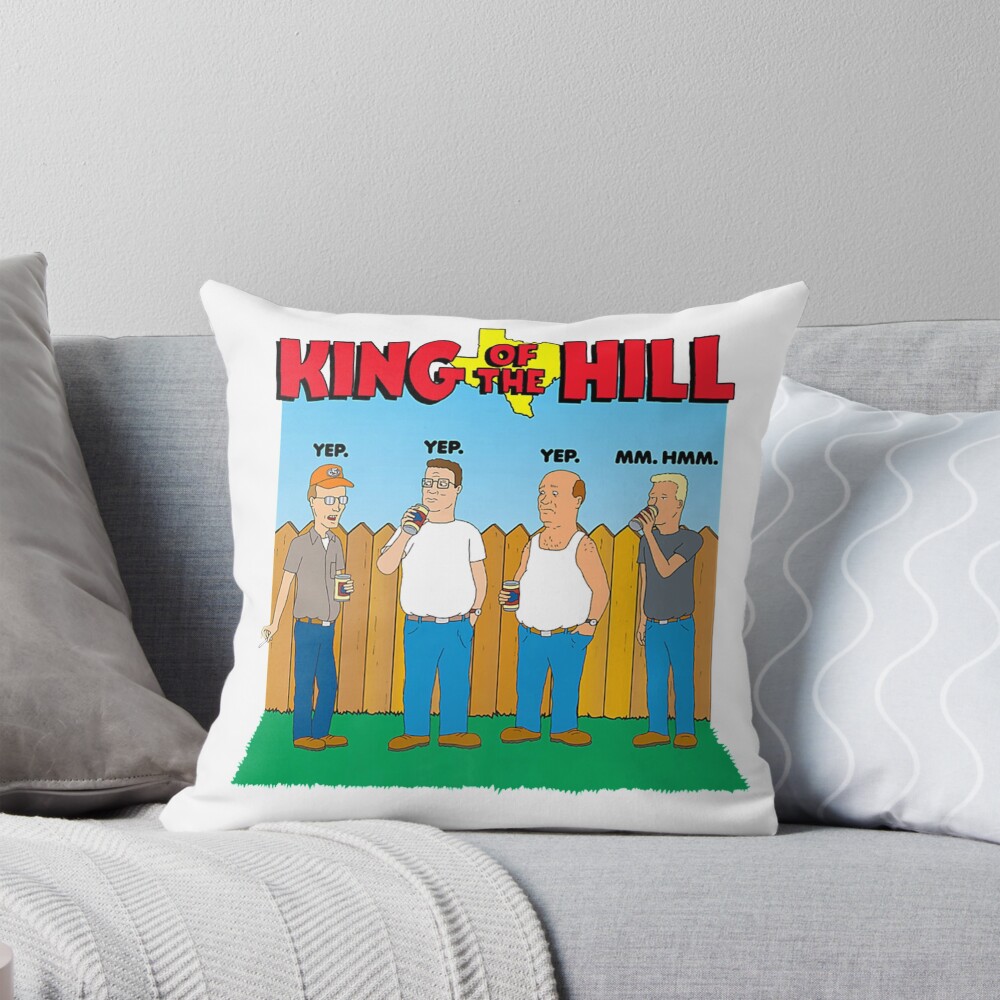 King Of The Hill Fan Design Throw Pillow